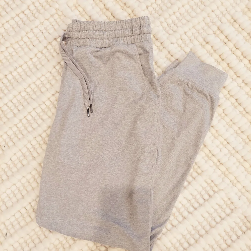 Quince Flowknit Mid-rise Joggers ~ Heather Gray - Picture 3 of 4